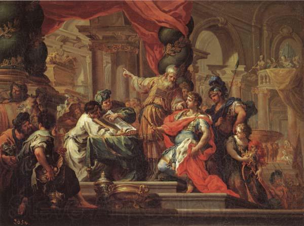 Sebastiano Conca Alexander the Great in the Temple at Jerusalem Spain oil painting art